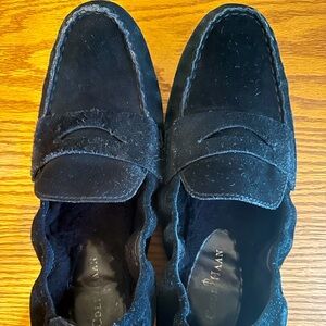 Cole Haan Black Suede Driving Shoes D40907 Women’s size 8 1/2B